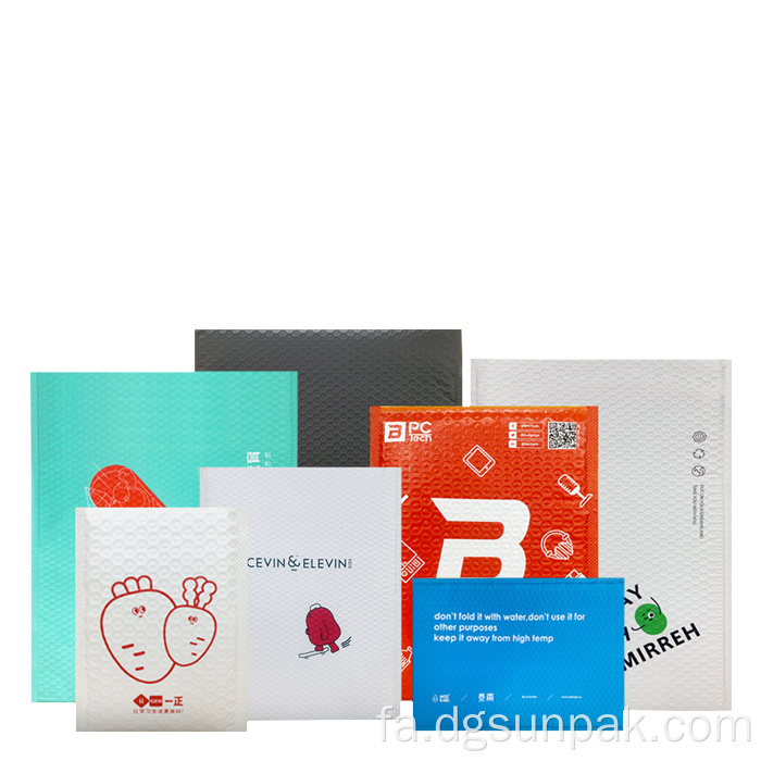 کیسه های پستی سفارشی مات پاکت نامه حباب